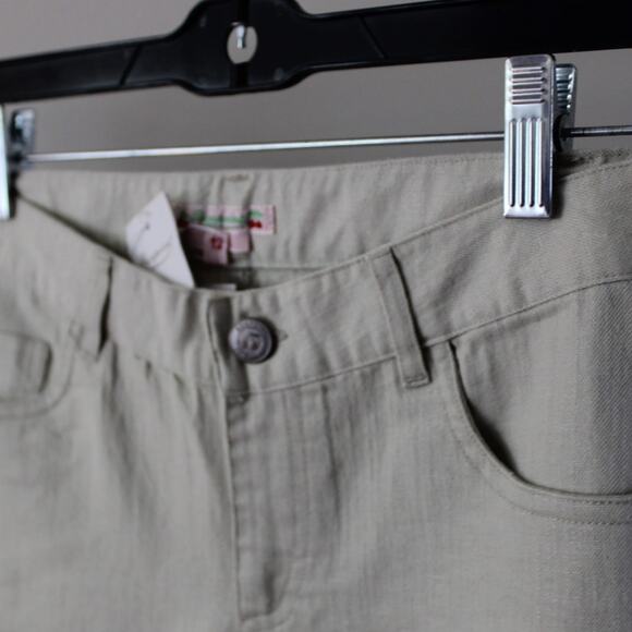 NWT Bonpoint Girls Sienna Style Straight Leg Chino Trousers Pants 12 Cream - Picture 3 of 9